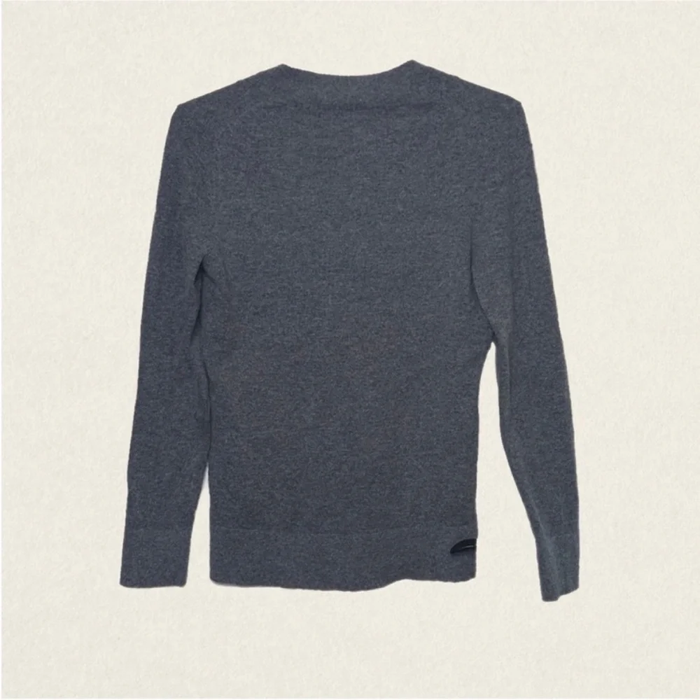 Sarah Spencer Wool Blend Minimalist Quiet Luxury Long Sleeve Sweater